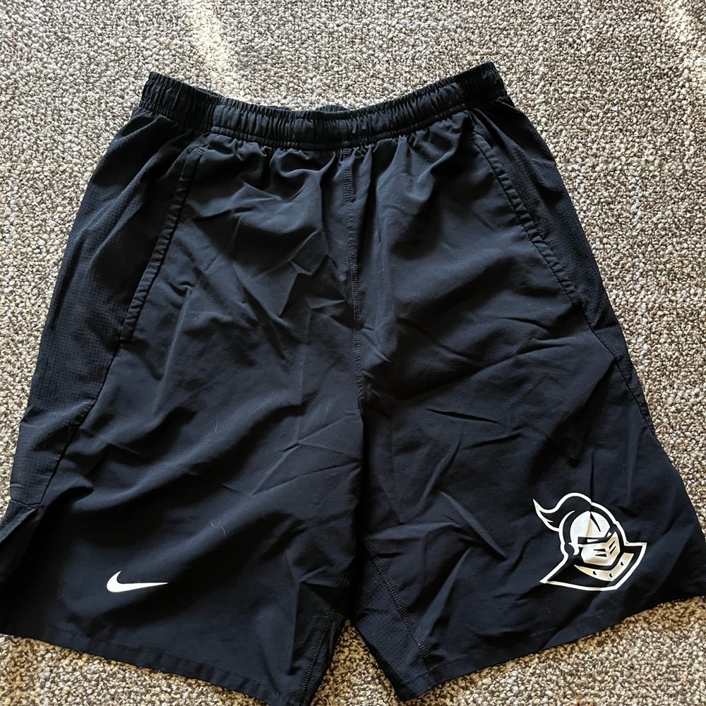 Nike UCF Knights Official Logo Drawstring Dry Fit Shorts w Pockets